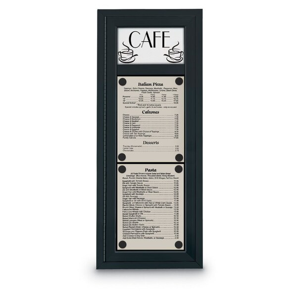 Sliding Door Indoor Enclosed Corkboard, 7